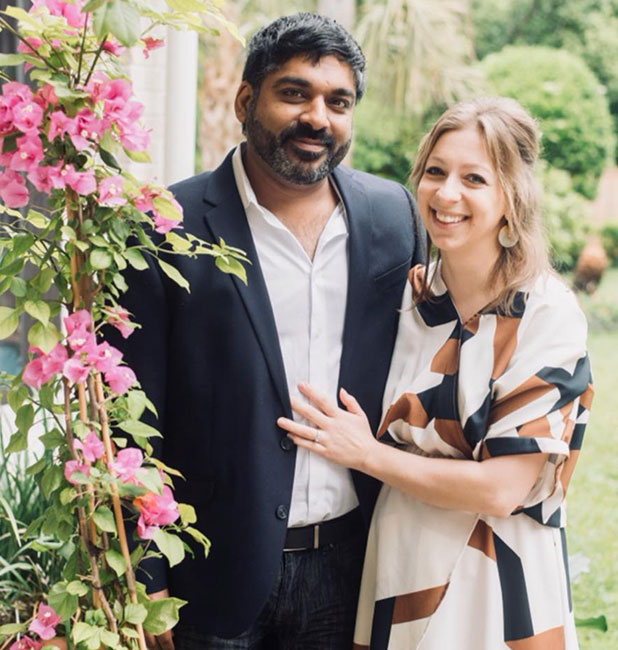 María Galitzine y Rishi Roop Singh