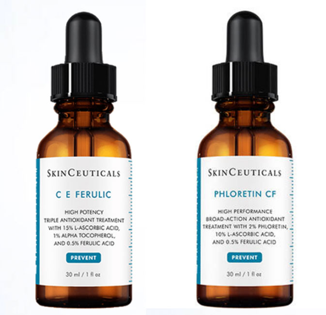 Sueros C E Ferulic y Phloretin CF con vitamina C, SKINCEUTICALS