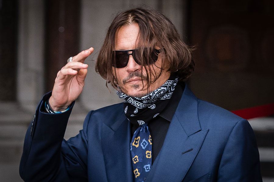 Johnny Depp en su tercer día de juicio contra The Sun
