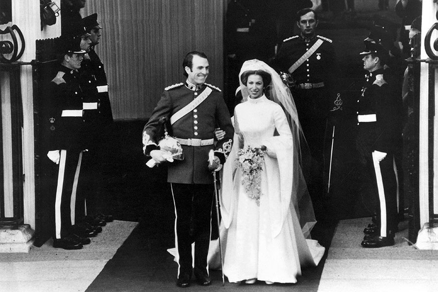 Princesa Ana, el día de su boda con Mark Phillips