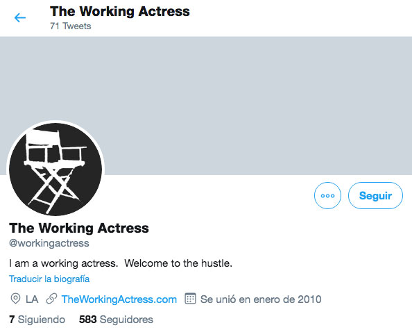 The Working Actress