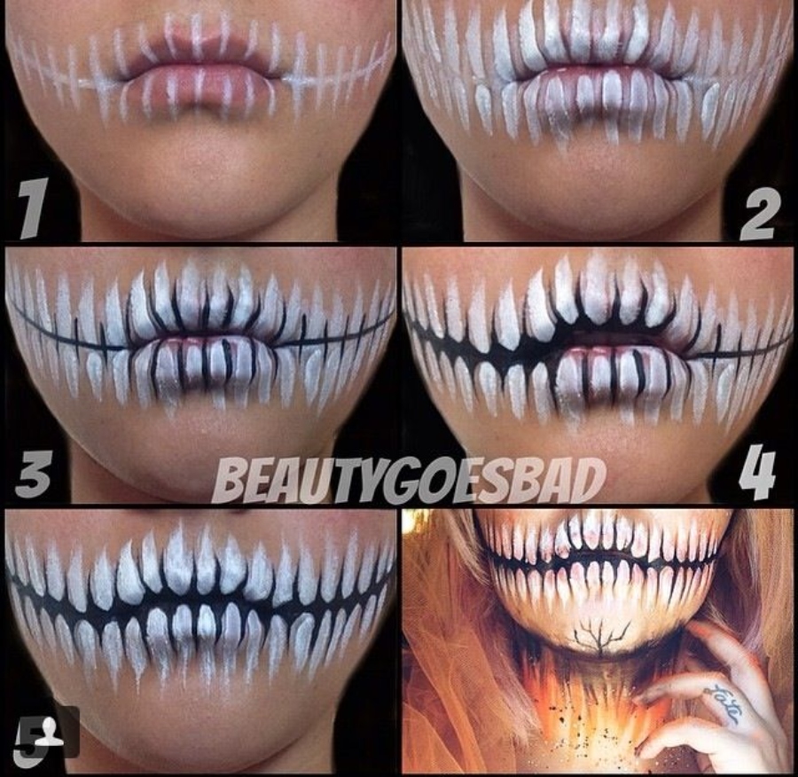maquillaje de catrina de medio rostro