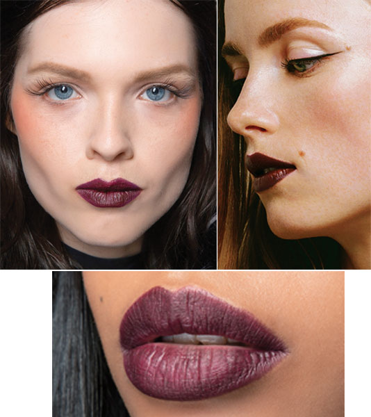 Labios rojos en otoño