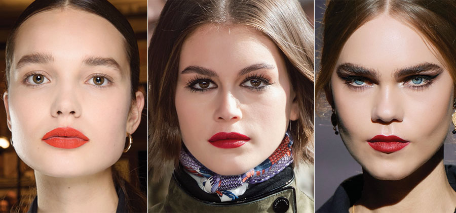 Labios rojos siempre en tendencia