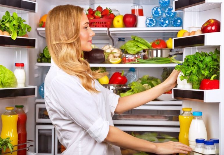 comida sana mujer