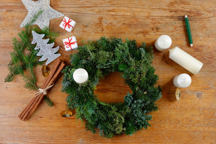 How to make an advent wreath