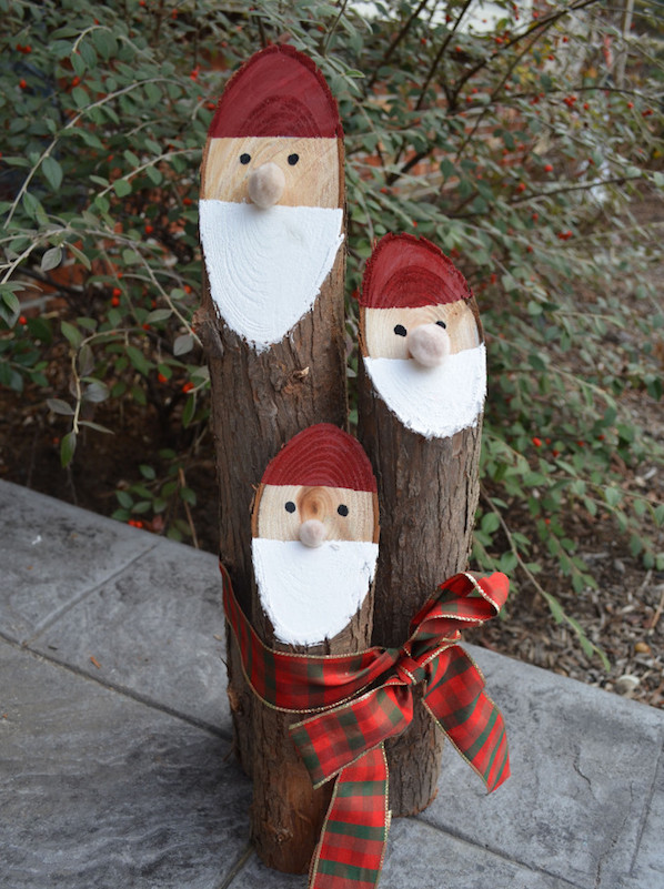 decoracion para navidad para jardin santa claus