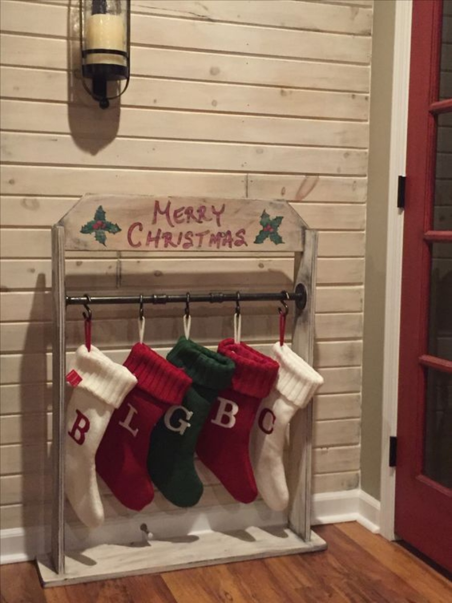 decoraciones de navidad para la casa bota navideña