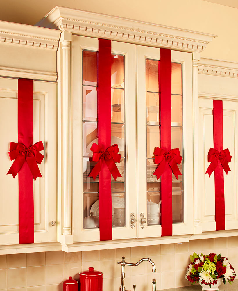 cocina decorada para navidad