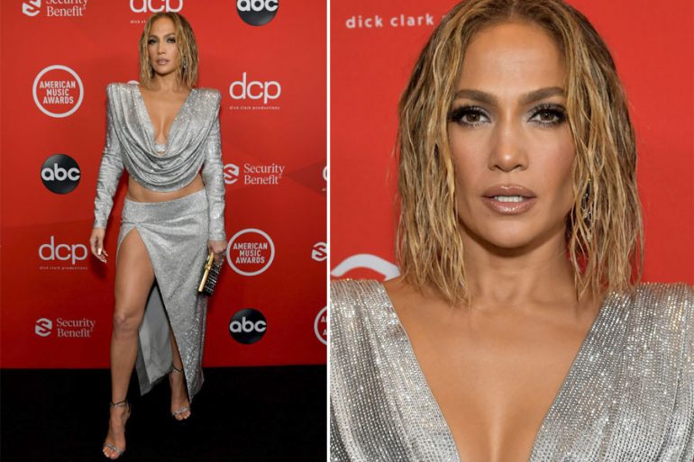 El brillante look de Jennifer Lopez en los American Music Awards 2020