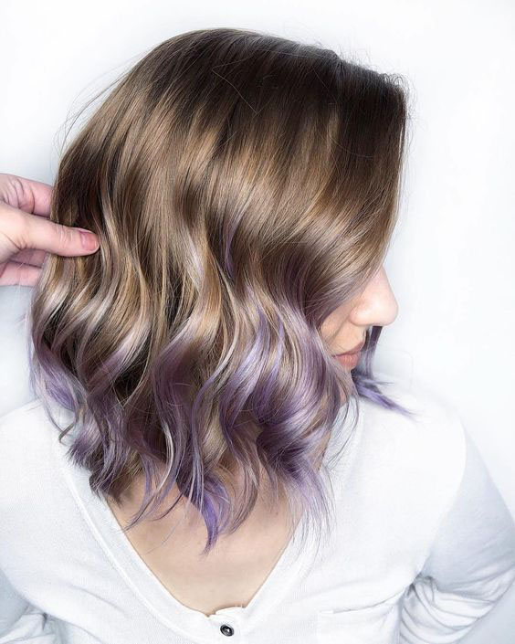 lavender gray cabello