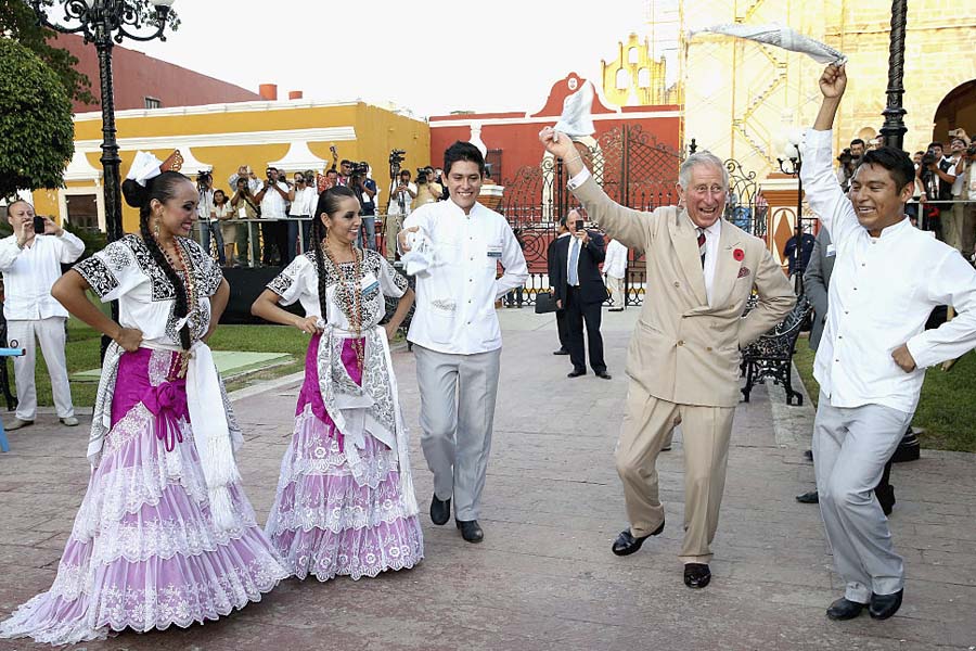 Un recuento de la jovial y divertida visita del príncipe Carlos a México en 2014