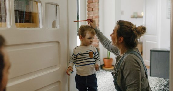 crecimiento de los niños familia
