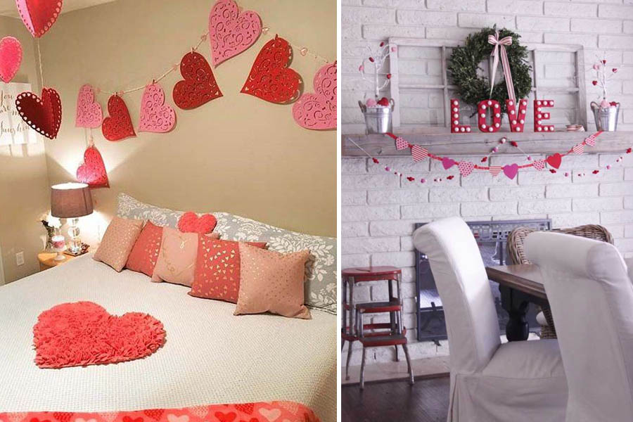 decoración de casa 14 de febrero san valentín