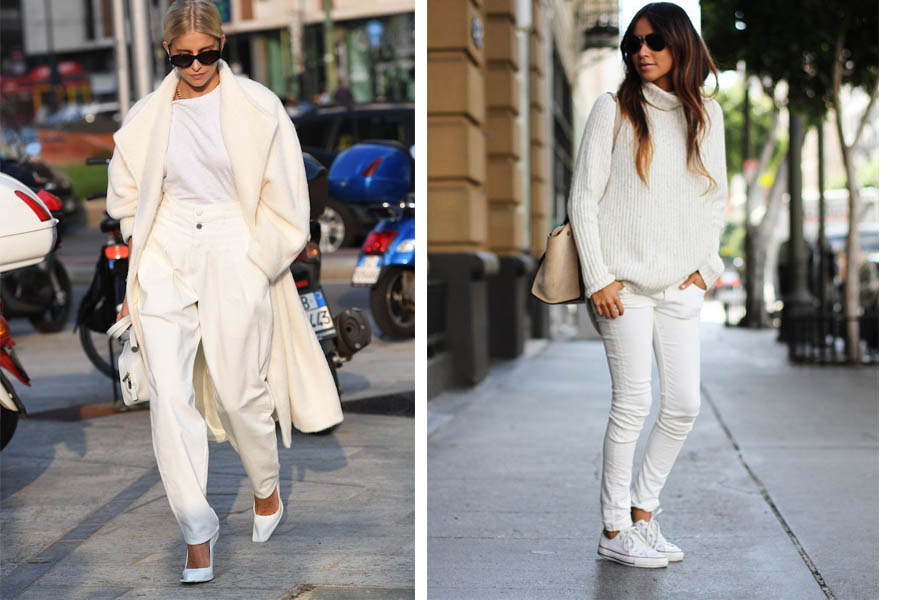 total white look
