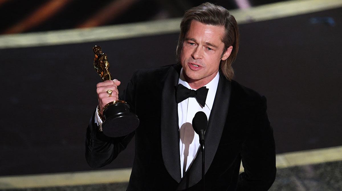 Brad Pitt en el Oscar 2020
