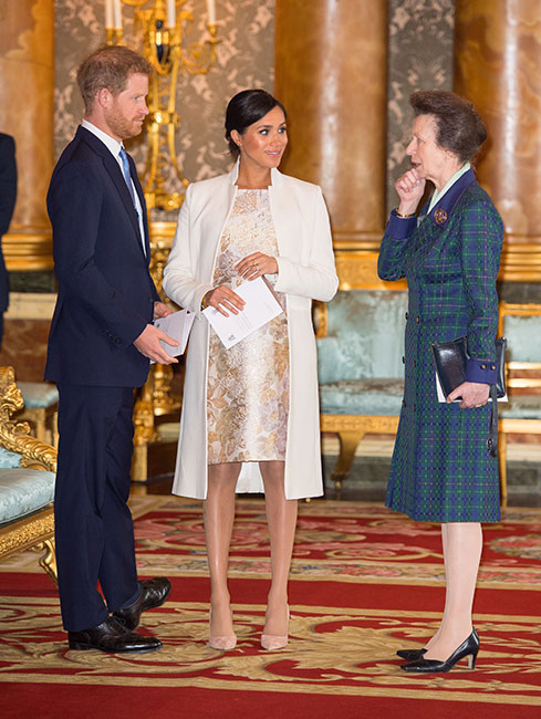 Harry, Meghan y princesa Ana