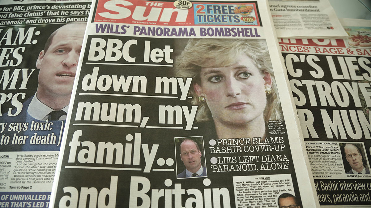 William y Harry acusan a la BBC de arruinar la vida de la princesa Diana