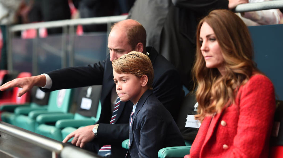 ¡Partido en familia! Kate, William y el príncipe George asistieron a al juego entre Inglaterra y Alemania 2 eurocopa duques de cambridge principe george 5