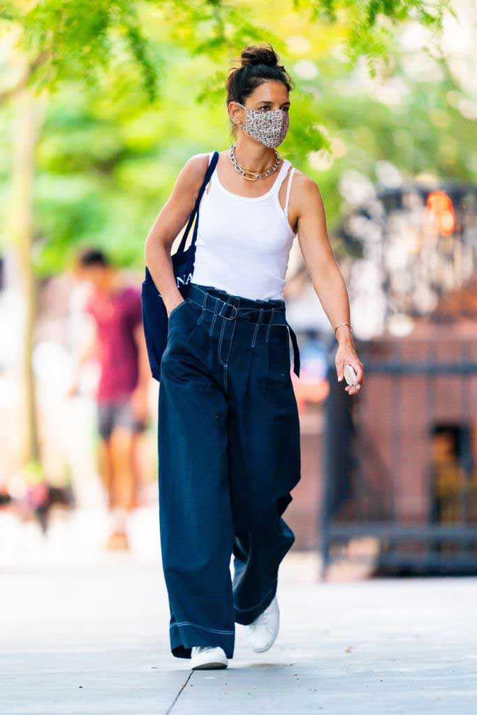 katie holmes moda oversize