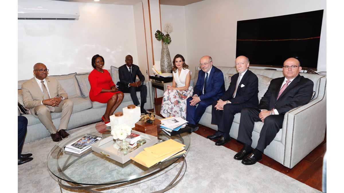 Cuando Letizia conoció a Jovenel Moïse en 2018, el presidente de Haití asesinado a tiros